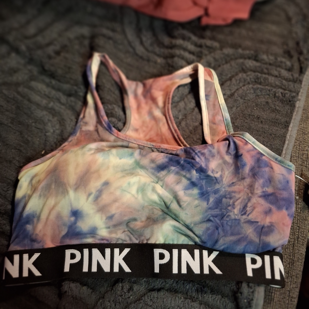 PINK Victoria's Secret Tie-Dye Sports Bra